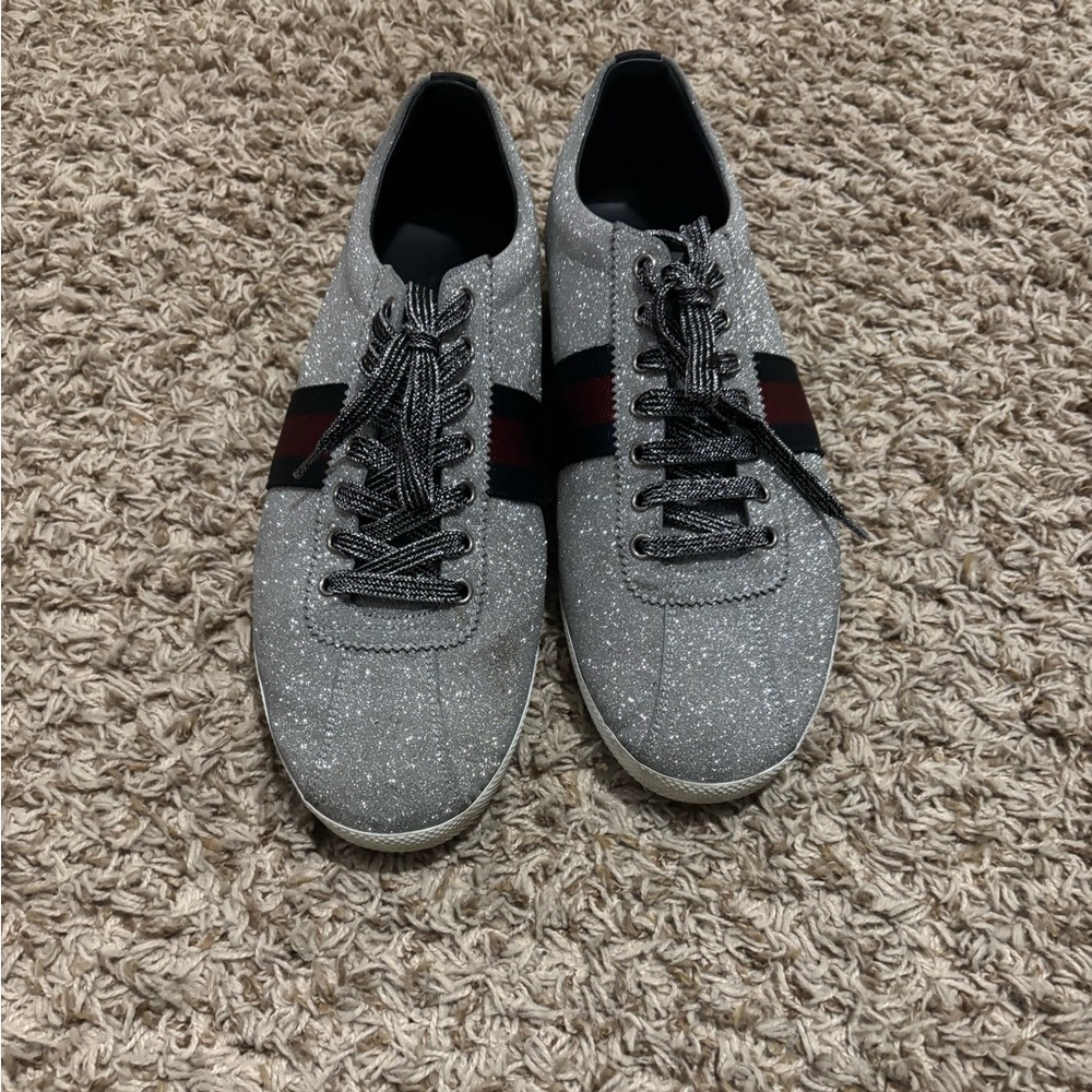 Glitter stud Gucci sneakers in size 12
